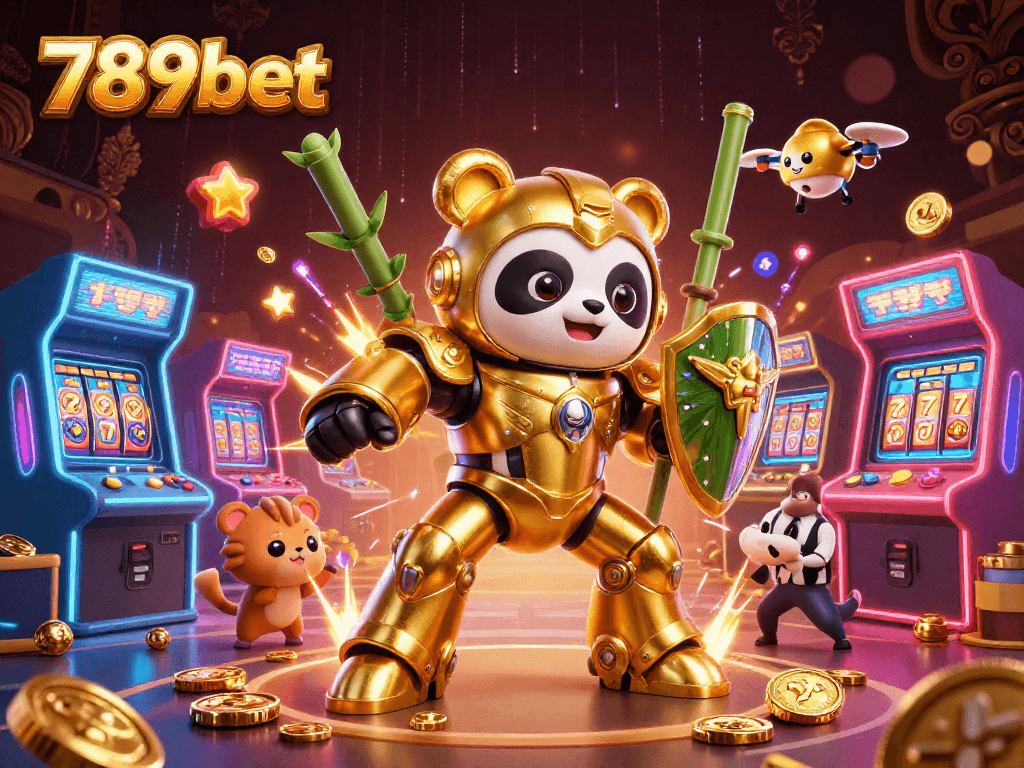 Experience the vibrant energy of casino gaming with 789bet's colorful illustration featuring dynamic characters and gaming elements.