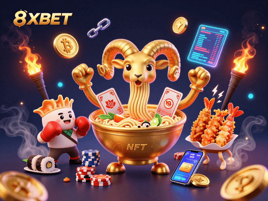 Engage with the thrilling gameplay of 8XBET featuring dynamic characters and vibrant casino elements.