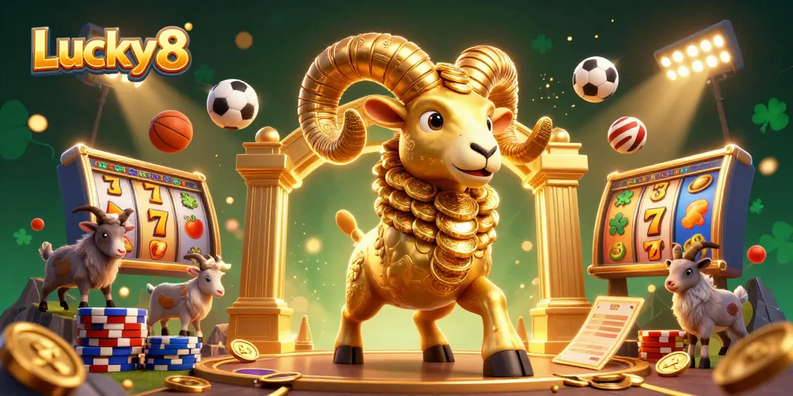 Engage with Lucky8 gaming adventures featuring slot reels and vibrant characters.