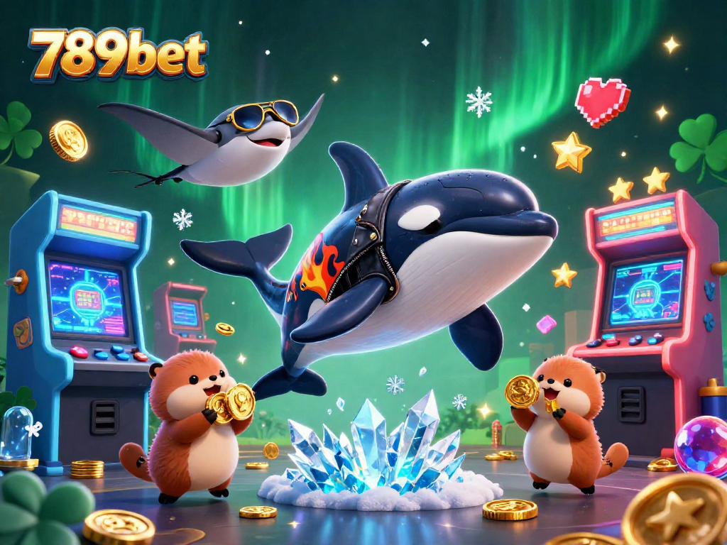 Join the fun at 789bet with a colorful 3D casino scene featuring action and excitement!