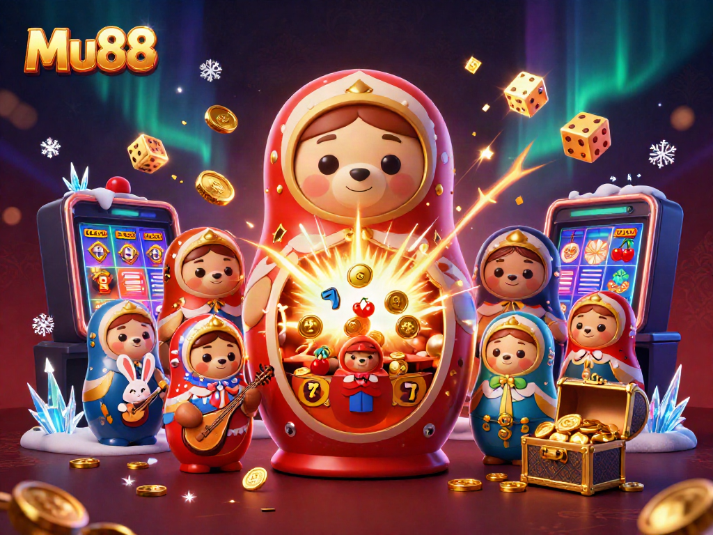 Experience Mu88's vibrant casino scene filled with character and excitement.