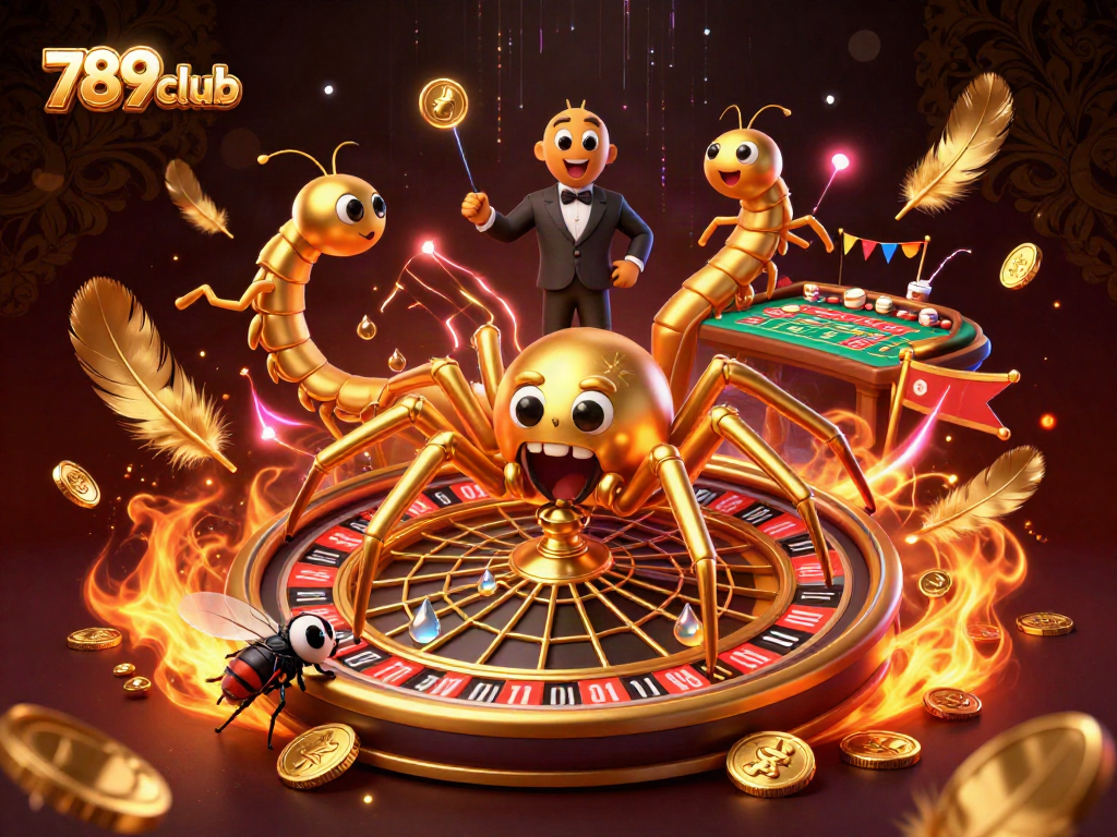 Bet and win with 789club at the roulette wheel in a vibrant online casino scene.