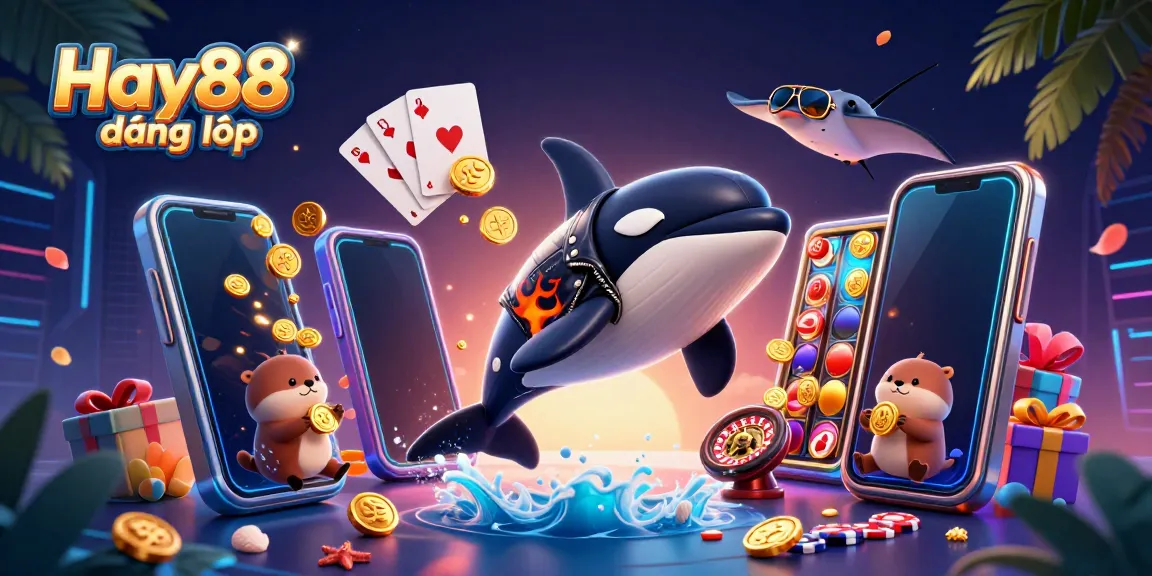 Experience excitement with Hay88 đăng nhập featuring dynamic 3D casino characters and lively game elements.