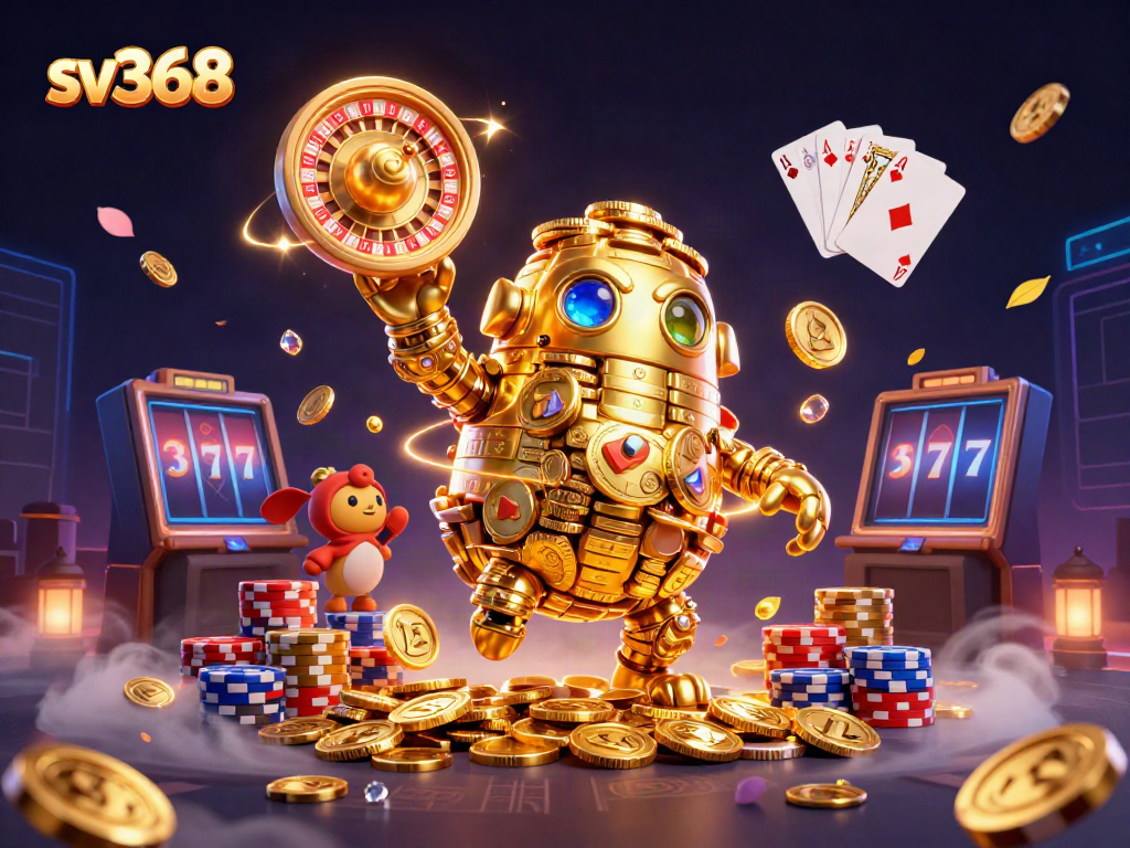 Experience exciting winnings at sv368 with golden golem and vibrant gaming elements.