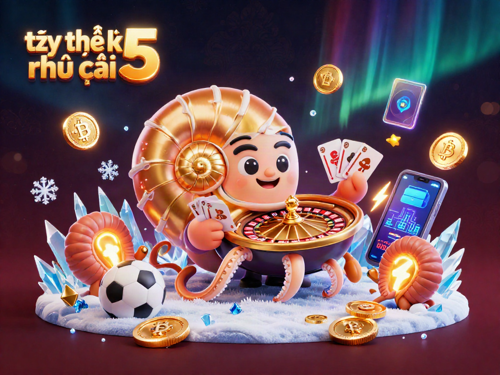 Experience the excitement of tỷ lệ kèo nhà cái 5 with vibrant sports betting visuals and golden casino elements.