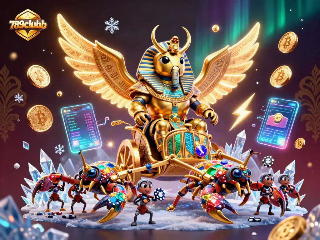 Experience thrilling gameplay with 789clubb's vibrant casino illustration featuring a rich array of symbols and characters.