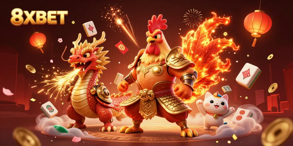 Engage with thrilling gameplay at 8XBET featuring vibrant characters amid a dazzling casino backdrop.