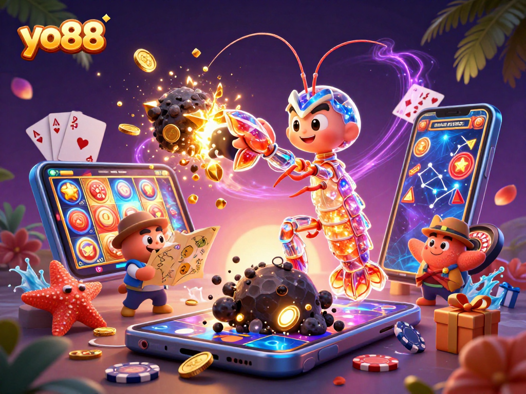 Experience exciting gameplay at yo88 with a galactic samurai amidst dazzling casino elements.