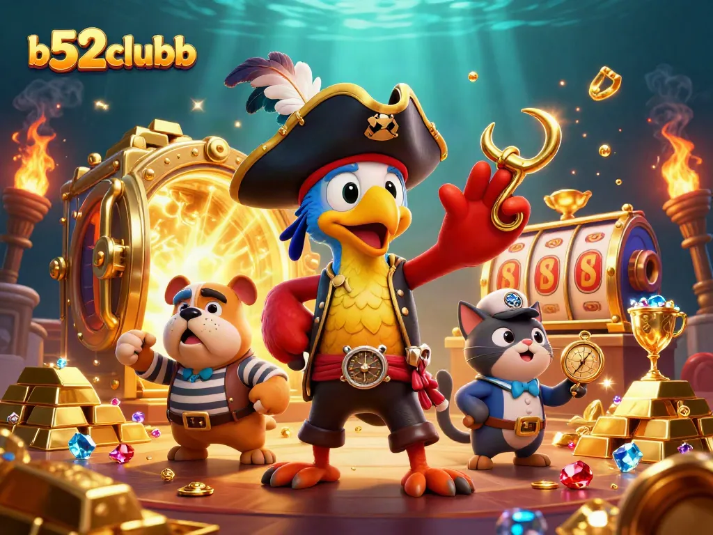 b52clubb mesmerizes players with vibrant pirate-themed casino adventures, showcasing rich treasure and slot excitement.