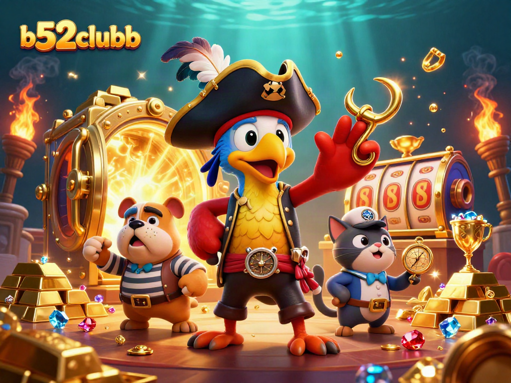 b52clubb mesmerizes players with vibrant pirate-themed casino adventures, showcasing rich treasure and slot excitement.