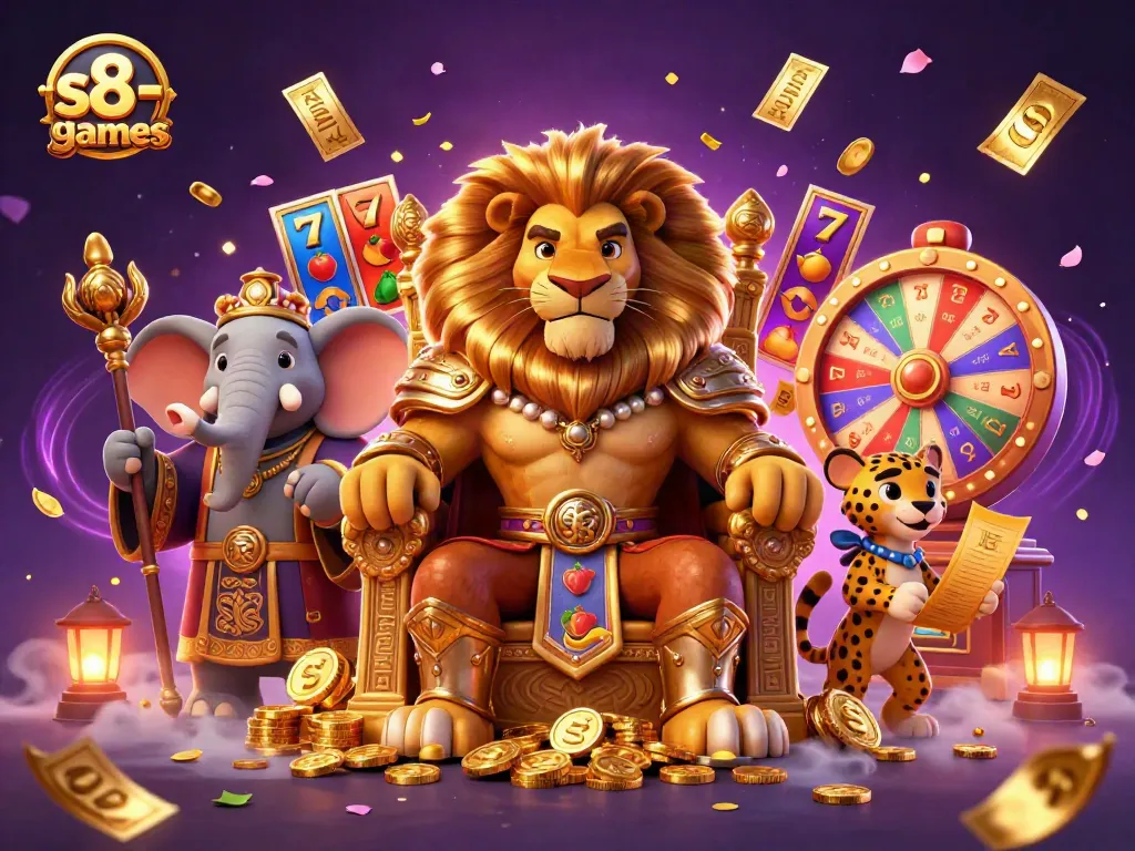 S8-games: Join the lion king, wise elephant, and speedy cheetah in an extravagant casino fantasy.