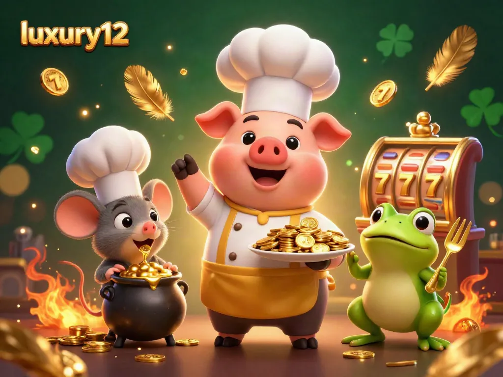 Experience luxury12 with vibrant slots action and golden winnings in this captivating casino scene.